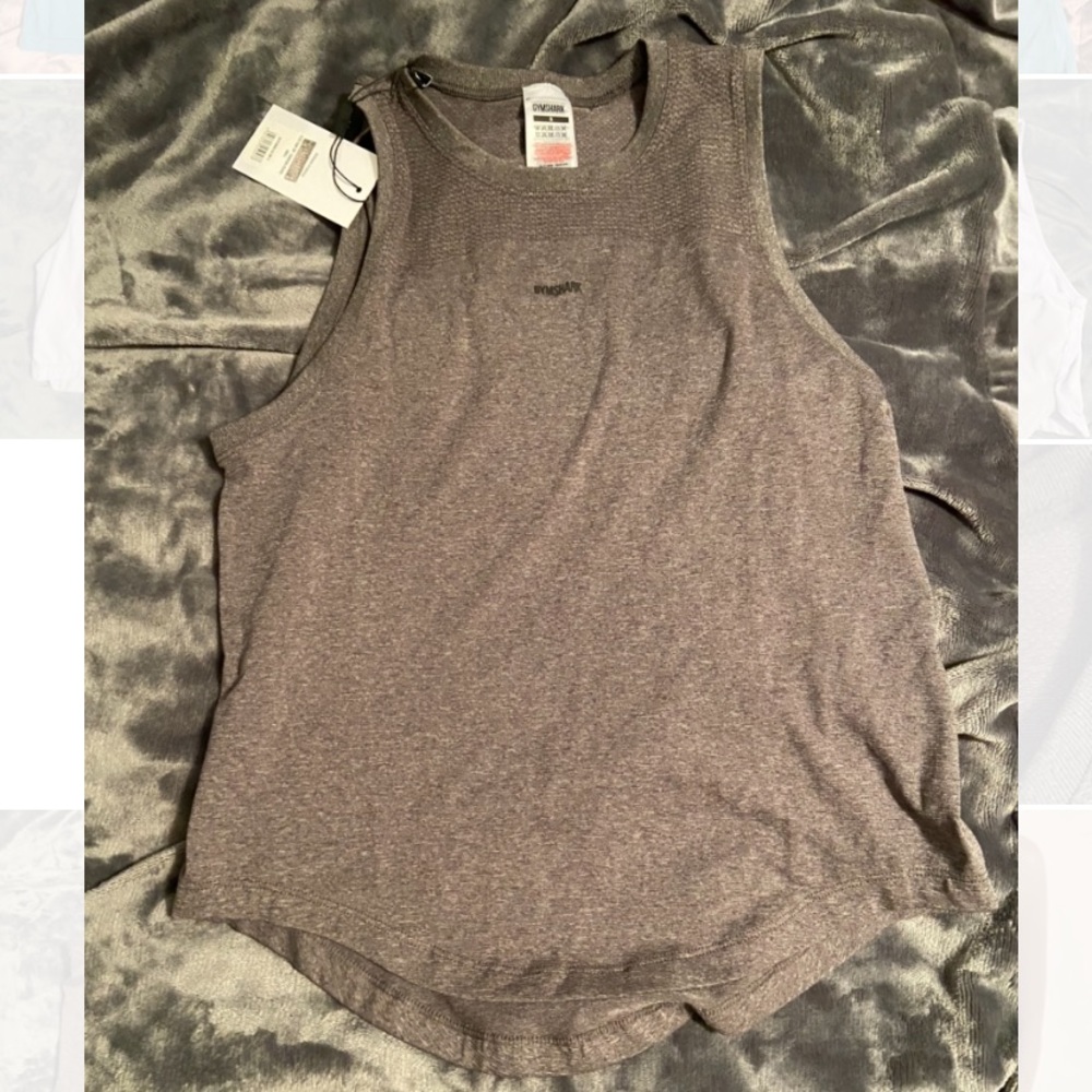 Gymshark charcoal Grey flex tank